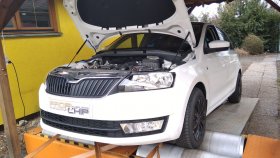 Chiptuning a měření na válcové zkušebně vozu Škoda Rapid 1.2 TSI