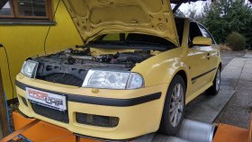 Chiptuning a měření na válcové zkušebně vozu Škoda Octavia RS 1.8 Turbo