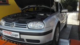 Chiptuning a měření na válcové zkušebně vozu VW Golf IV 1.9TDI