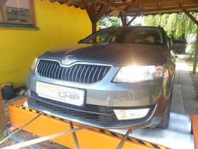 Chiptuning a měření výkonu motoru vozu Škoda Octavia III - 1.6 TDI CR, 66 kW