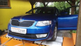 Chiptuning a měření výkonu na válcové zkušebně vozu Škoda Octavia III 1.6 TDI CR