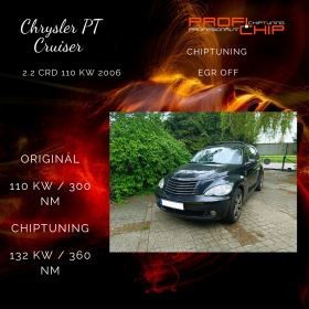 Chiptuning + deaktivace EGR ventilu na voze Chrysler PT Cruiser