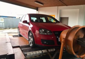 Chiptuning s měřením výkonu vozu Volkswagen Golf 5 - 2.0 TFSI GTI, 147 kW