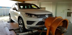 Chiptuning včetně měření na válcové zkušebně vozu VW TOUAREG 3.0 TDI 193 KW