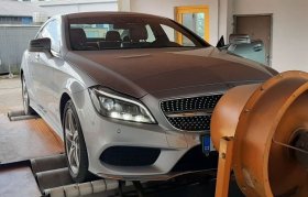 Chiptuning včetně měření na válcové zkušebně vozu Mercedes- Benz CLS 350 CDI - 190kW