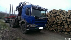 Mobilní chiptuning nákladního vozu Scania R124