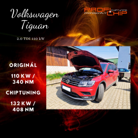 Úprava řídící jednotky motoru na voze Volkswagen Tiguan