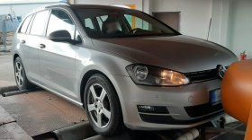 Úprava výkonu včetně měření na válcové zkušebně vozu VW Golf VII 1.2 TSI